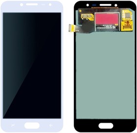 Дисплей (экран) в сборе с тачскрином для Samsung Galaxy J2 (2018) SM-J250F серый, белый (TFT-совместимый с регулировкой яркости)