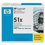 Q7551XD, Картридж HP 51X лазерный увеличенной емкости упаковка 2 шт (2*13000 стр)