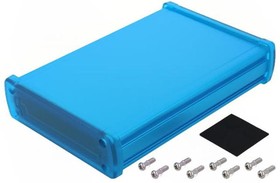 ALUG704BU160-CBU, 113.7x35.2x169mm, Синий,алюминиевый, прозрачные синие боковины материал пластик / ALUG704BU160-CBU