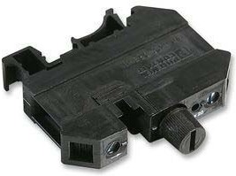 Фото 1/4 3005109, Black, UK 10-DREHSI (5X20) Series, 10A Single Fused DIN Rail Terminal
