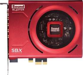 Фото 1/10 Звуковая карта PCI-E Creative Sound Blaster Z SE, 5.1, Ret [70sb150000004]