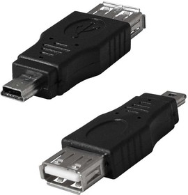 Фото 1/2 USB2.0 A(f)-mini USB B(m), Разъём USB USB 2.0A(f)-mini USB B(m)