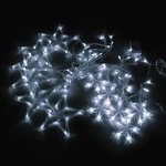 Электрогирлянда-занавес комнатная "Звезды" 3х1 м, 138 LED, холодный белый ...