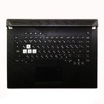 Клавиатура (топ-панель) для ноутбука Asus ROG Strix G531GU черная с черным ...