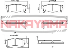 HP8556NY, Колодкитормозныедис ковыепередниеDAIHA TSUCUOREVIII07SIRI ONII05NISSANPIXO09