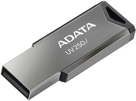 Фото 1/10 Флешка USB A-Data UV250 64ГБ, USB2.0, серебристый [auv250-64g-rbk]