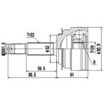 DCV812020, К-кт ШРУСа DAEWOO LANOS 97-,