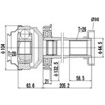 DCV661020, К-кт ШРУСа VW MULTIVAN V 03-, TRANSPORTER V 03-,