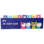 AS26V873, Клейкие закладки бумажные M&G So Many Cats, 8 бл по 20 л, принт, 15x53 мм