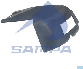 Фото 1/3 18400011, Бампер SCANIA 114,124,144,R series левая часть SAMPA