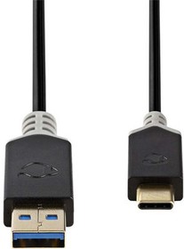 CCBP61600AT10, USB Cable USB-C Plug - USB-A Plug 1m USB 3.1 Anthracite