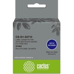 Картридж ленточный Cactus CS-D1-53710 (53710) черный/прозрачный для Dymo Rhino ...