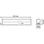 Gauss Светильник TL линейный 10W 740lm 4000K IP20 561х22х37 (к.п ...