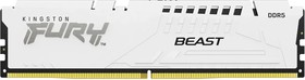 Фото 1/3 Оперативная память Kingston Fury Beast KF556C40BW-32 DDR5 - 1x 32ГБ 5600МГц, DIMM, White, Ret