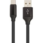 USB кабель LP USB Type-C круглый soft touch металлические разъемы 1,2 метра ...