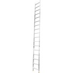 Алюминиевая односекционная приставная лестница 17 широких ступеней НК1 5117