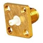 142-1701-191, Conn SMA 50Ohm ST Flange Mount RCP Gold Over Nickel