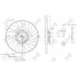 0030140003, Вентилятор радиатора 385 mm AUDI A4 B6, B7 00- 1.8 T, A6 C5 01- 2.0 i