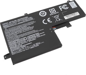 Фото 1/3 Аккумулятор OEM совместимый с AP16J5K для Acer Chromebook C731 черный 11.1V 3900mAh