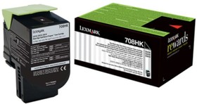 Фото 1/4 Картридж для принтеров Lexmark CX410/CX510 пурпурный (magenta). Ресурс 3000 стр (80C8HME)