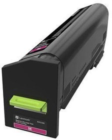 Фото 1/3 Картридж повышенной емкости для принтеров Lexmark CS820 пурпурный (magenta). Ресурс 22000 стр (72K5XM0)