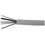 RND 475-00753, Telecommunication Cable PVC 6x 0.16mm² Bare Copper White 100m