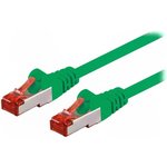 95464, Patch cord; S/FTP; 6; stranded; CCA; PVC; green; 0.5m; 27AWG