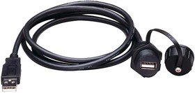 XBTZGUSB, Cable A Female to A Male 6.56' (2.00m) Unshielded