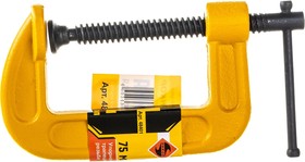 Фото 1/10 Струбцина усиленная тип G 75 мм 48401