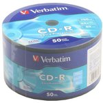 Диск CD-R Verbatim 700Mb 52x bulk (50шт) (43787)