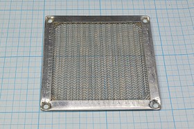 Металлическая защитная решётка для вентиляторов с фильтром 92x92мм; №ВН138M вент 92x92x 4\\\\\\K-MF09\решетка мет с фильтром