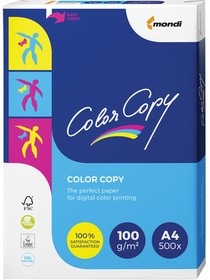 Фото 1/4 Бумага COLOR COPY, А4, 100 г/м2, 500 л., для полноцветной лазерной печати, А++, Австрия, 161% (CIE), A4-33709