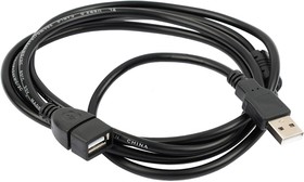 Фото 1/2 Кабель удлинитель VIXION CAB43 USB 2.0 (M) - USB 2.0 (F) 1.5м черный