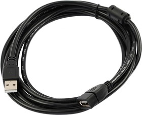 Фото 1/2 Кабель удлинитель VIXION CAB44 USB 2.0 (M) - USB 2.0 (F) 3м черный