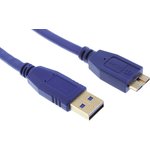 692904100000, USB 3.0 Cable, Male USB A to Male Micro USB B Cable, 1m