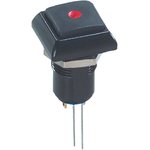 IPC1SAD2LOS, Illuminated Push Button Switch, Latching, Panel Mount, 12mm Cutout ...