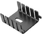 Фото 1/2 523002B00000G, Heat Sinks Channel Style Heat Sink for TO-220, Vertical, Black Anodized, 12.7x25.4x29.97mm