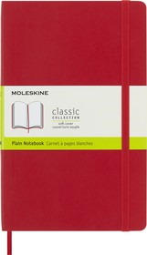 Фото 1/5 Блокнот Moleskine CLASSIC SOFT QP618F2 Large 130х210мм 192стр. нелинованный мягкая обложка красный