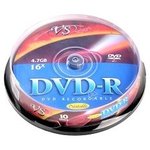 DVD-R Диски VS 4.7Gb, 16x, Cake Box 10шт. (20410)