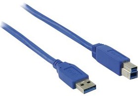 CCGP61100BU30, Кабель USB-A - USB-B, 3 метра, "папа", USB 3.0