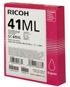 Фото 1/10 LE Картридж для гелевого принтера GC41ML пурпурный для Ricoh Aficio SG2100N/3110DN/DNw. Ресурс 600 стр (405767)
