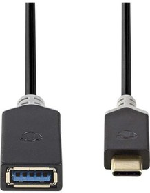 CCBP61710AT015, USB Cable USB-C Plug - USB-A Socket 150mm USB 3.0 Anthracite