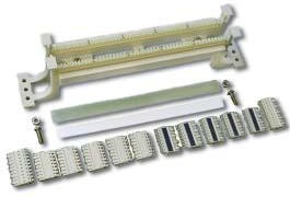 Кроссовая панель 110 типа, 50 пар, настенная, LANMASTER, без ножек и модулей LAN-WS110-50