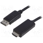 50440, Вилка DisplayPort,вилка HDMI 1м черный