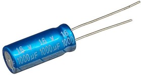 Фото 1/2 1000х16 (8х20) 105С JRС (JRC1C102M035 00800200000B) F=3,5mm LOW ESR JB Capacitors конденсатор электролитический