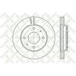 6020-3010V-SX, 6020-3010V-SX_диск тормозной передний!\ Mitsubishi Galant ...