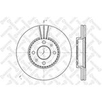 6020-3911V-SX, 6020-3911V-SX_диск тормозной передний!\ Renault ...