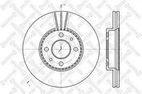 6020-3911V-SX, 6020-3911V-SX_диск тормозной передний!\ Renault Laguna/Megane/Safrane all 90