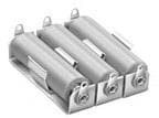 187, Cylindrical Battery Contacts, Clips, Holders & Springs 3C CELL ALUM Battery HOLDER