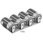 2188, Cylindrical Battery Contacts, Clips, Holders & Springs STEEL Battery 4 CELL HOLDER